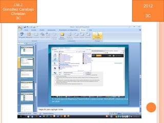 J.M.J.         2012
González Carabajo
    Christian
                    3C
       3C
 