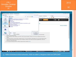 J.M.J.         2012
González Carabajo
    Christian
                    3C
       3C
 