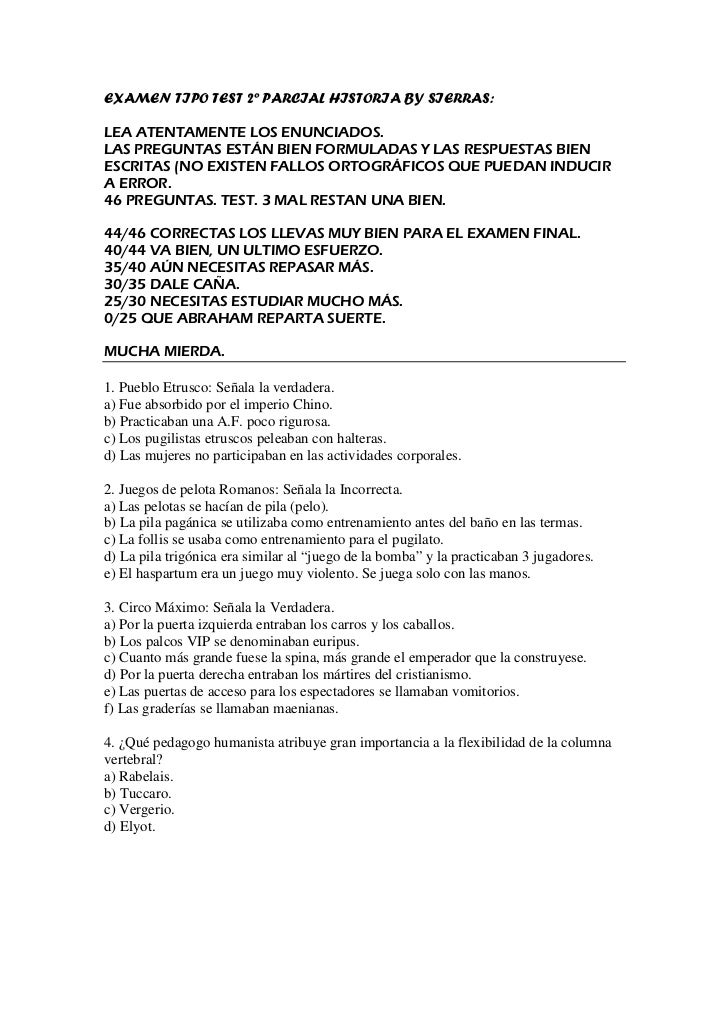 preguntas historia segundo bachillerato examen test historia preguntas historia segundo bachillerato examen test historia