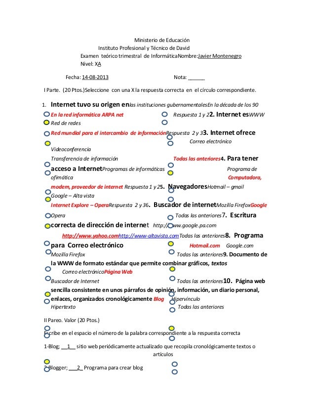 Resultado de imagen para montenegro examenes