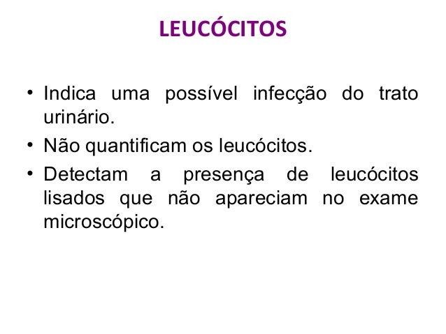 Exame urina leucocitos