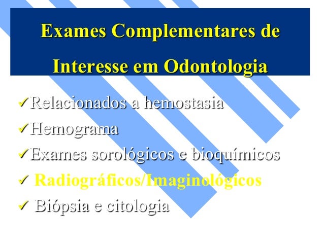 Exames sorologicos
