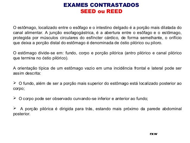 Exame seed