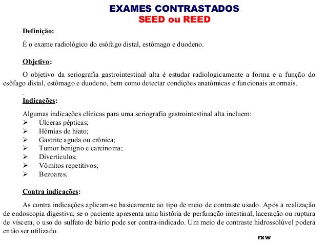 Exames de estomago
