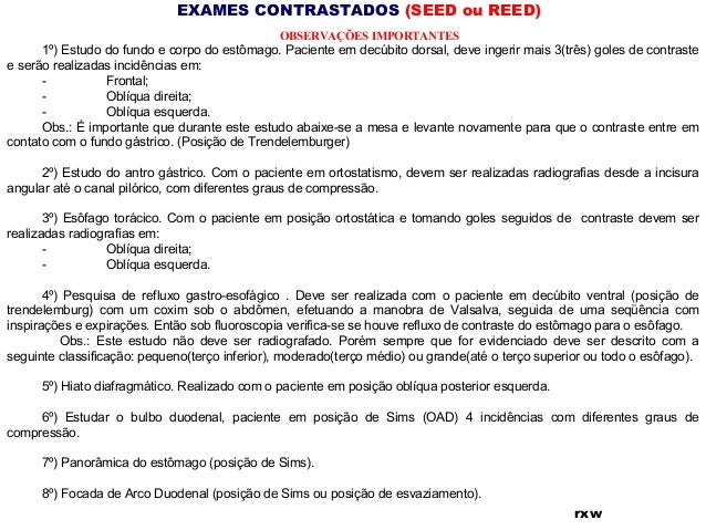 Exame seed