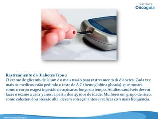Câncer de Pulmão
O câncer de pulmão se divide em dois tipos principais: câncer de pulmão de
pequenas células e câncer de pulmão de não pequenas células, cada um com
características próprias de crescimento e de disseminação, assim como de
tratamento.
 