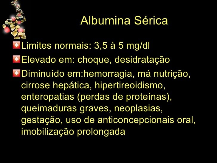 Exame albumina