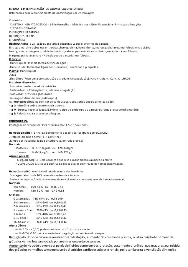 Manual de exames laboratoriais