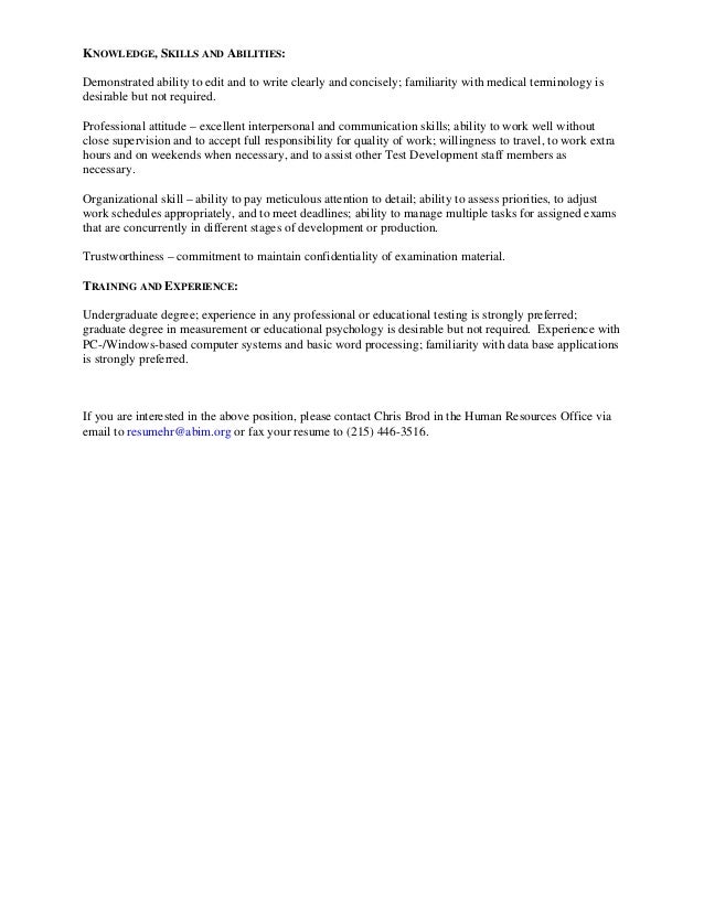 Examination editor American Board of Internal Medicine