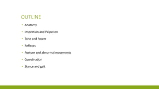 Examination of the motor system | PPTX