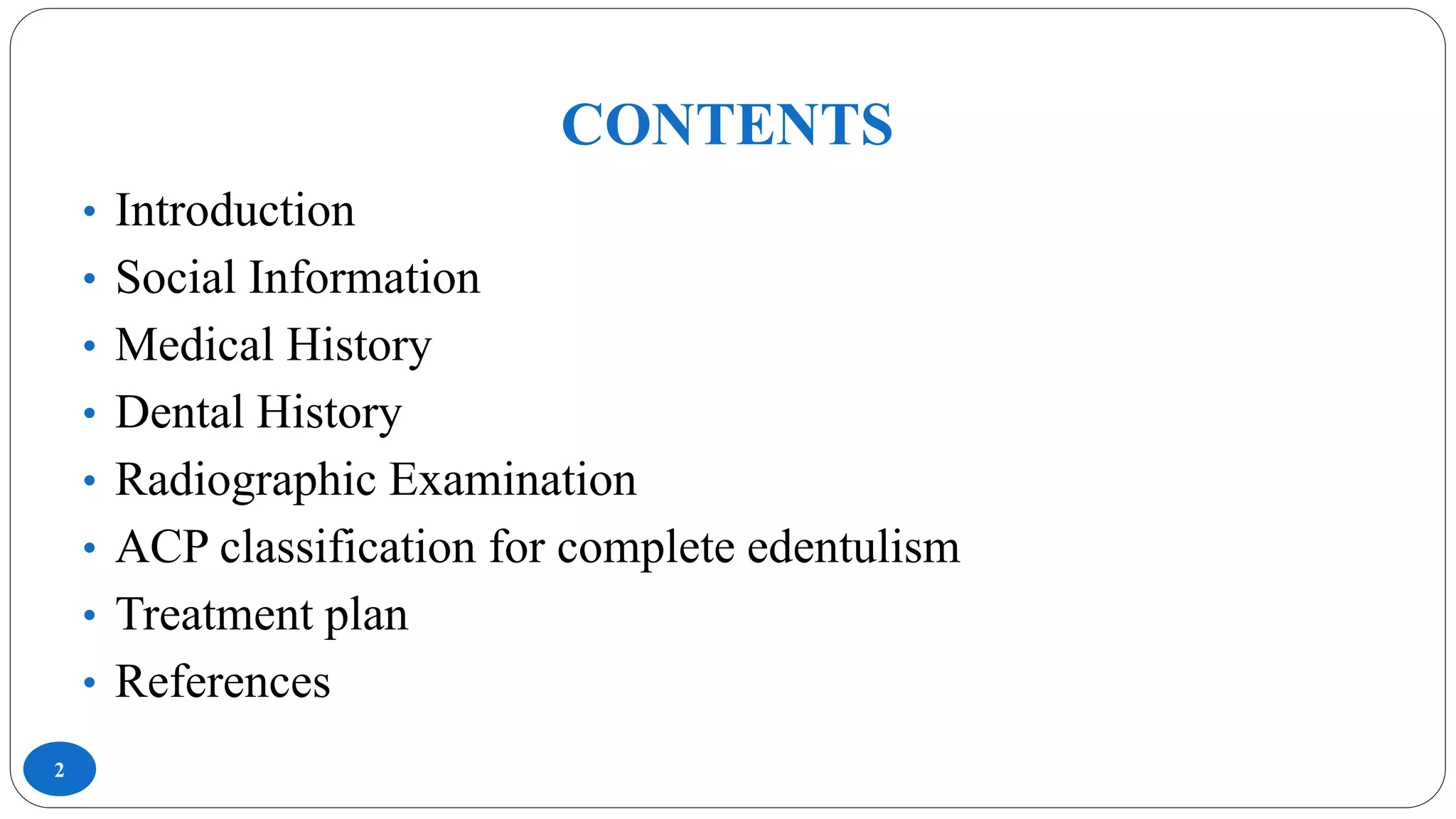 Examination & diagnosis of edentulous patients | PPTX
