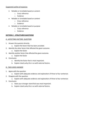 History Examination Format | PDF