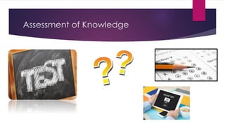 Assessment of Knowledge
 