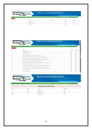 Examination Monitoring System for college | PDF