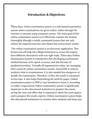 Examination Monitoring System for college | PDF