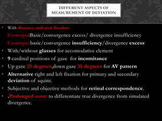 Lateral Incomitance Examination of a case of strabismus | PPTX