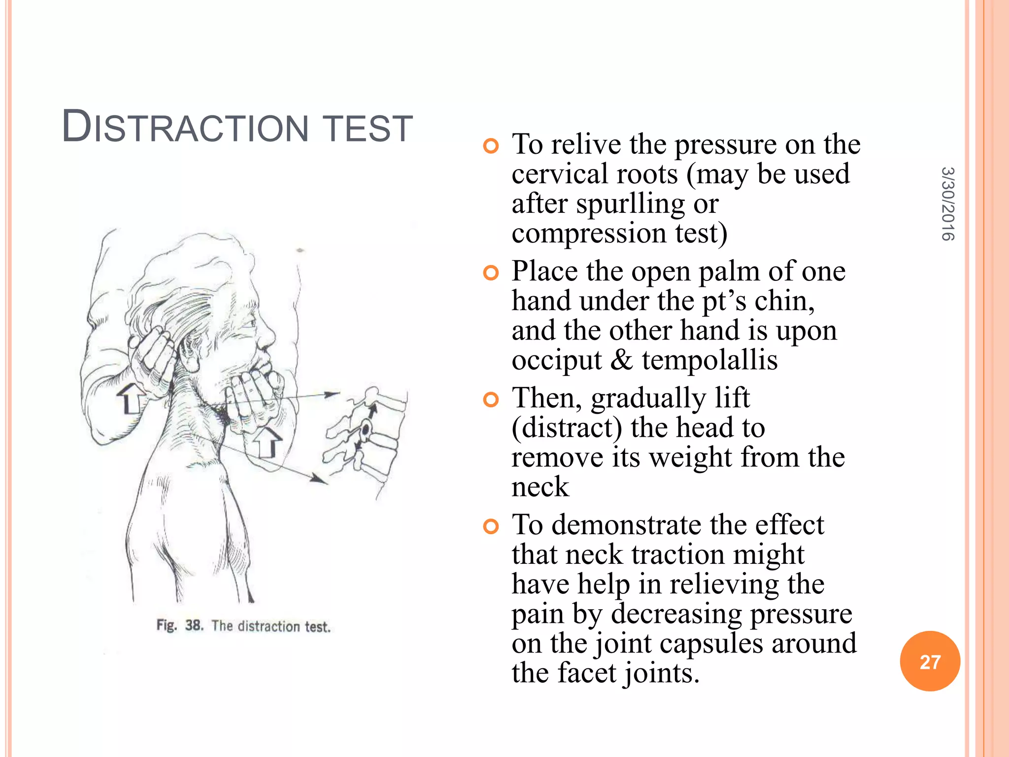 Examination of cervical disorder | PPTX