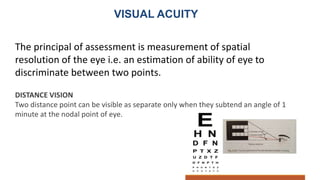 Examination of eye | PPTX