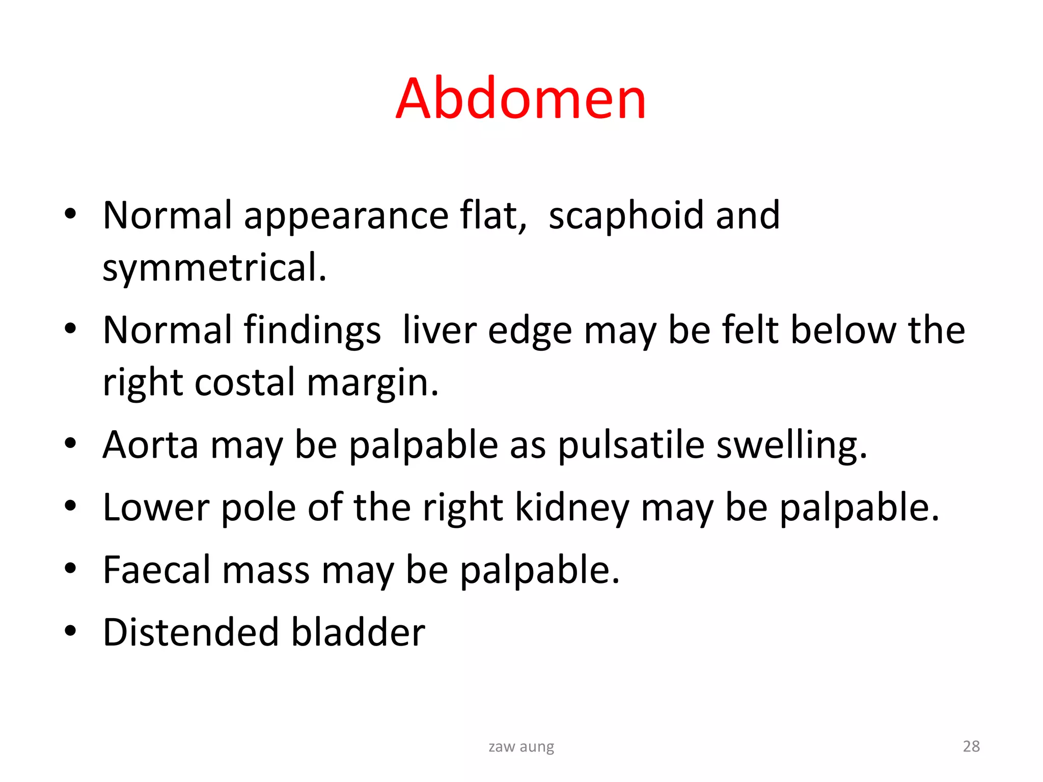 Examination of gastrointestinal system by HX | PPTX