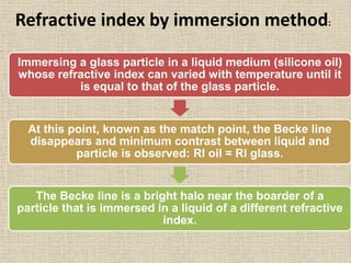 Examination of glass | PPTX