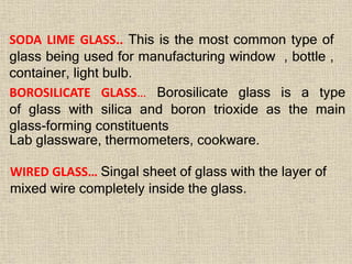 Examination of glass | PPTX
