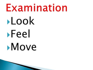 Examination of knee psmc | PPTX
