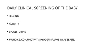 EXAMINATION OF NEWBORN new.pptx presentation | PPTX