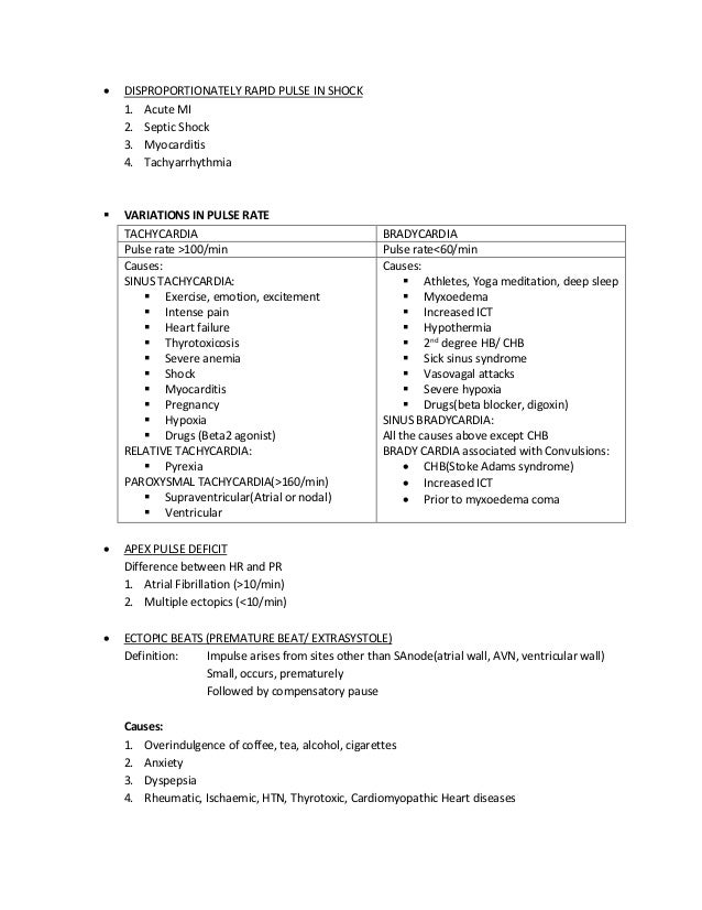 Examination of pulse(CLINICAL MEDICINE)