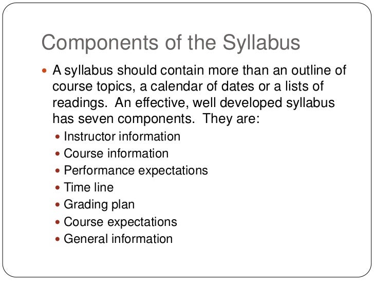 Examination of relevant syllabi and curriculum guides