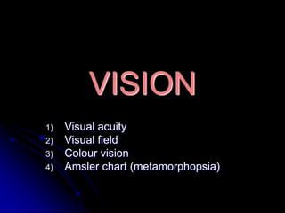 Examination of the eye | PPT