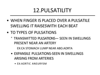 Examination of the swelling final .pptx
