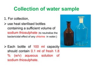 Examination of water | PPTX
