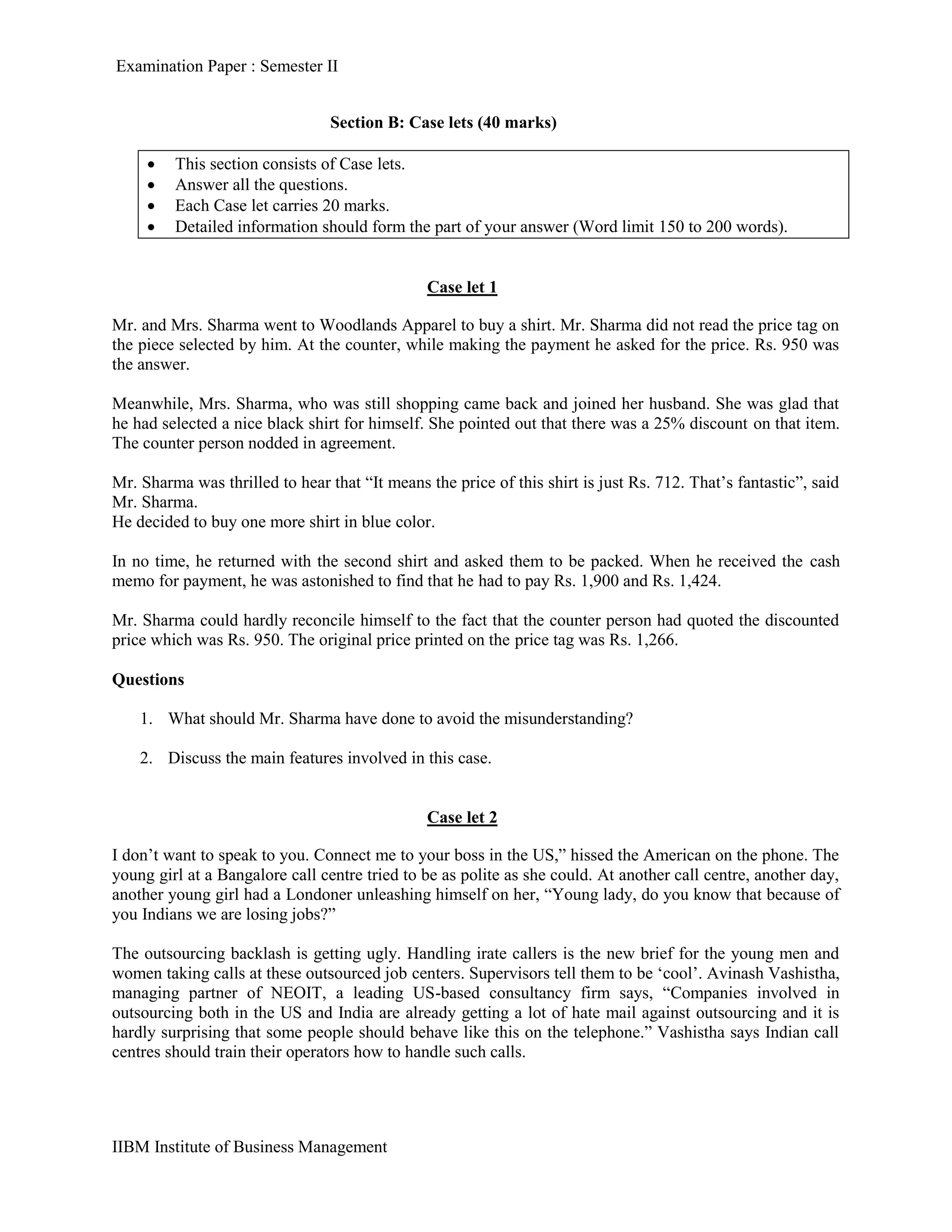 Examination Paper Business communication PDF examination-paper-business-communication-pdf