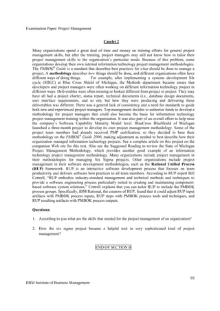 Examination papers of_project_management_and_project_managment_in_it ...