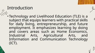 EXAMING THE CONCEPTS AND VALUES IN TECHNOLOGY AND LIVELIHOOD EDUCATION ...