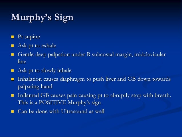 examining the acute abdomen murphy s sign