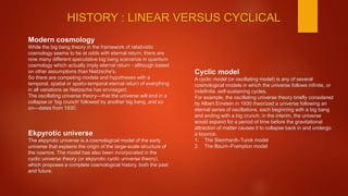 Temporal Cosmology Examining the belief in science - edited -- | PPTX