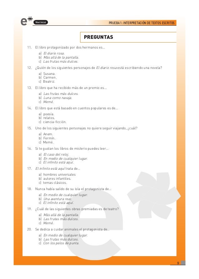 Dele B1 Comprension De Lectura