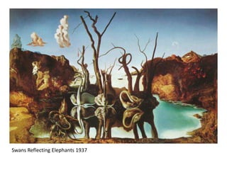 Swans Reflecting Elephants 1937
 