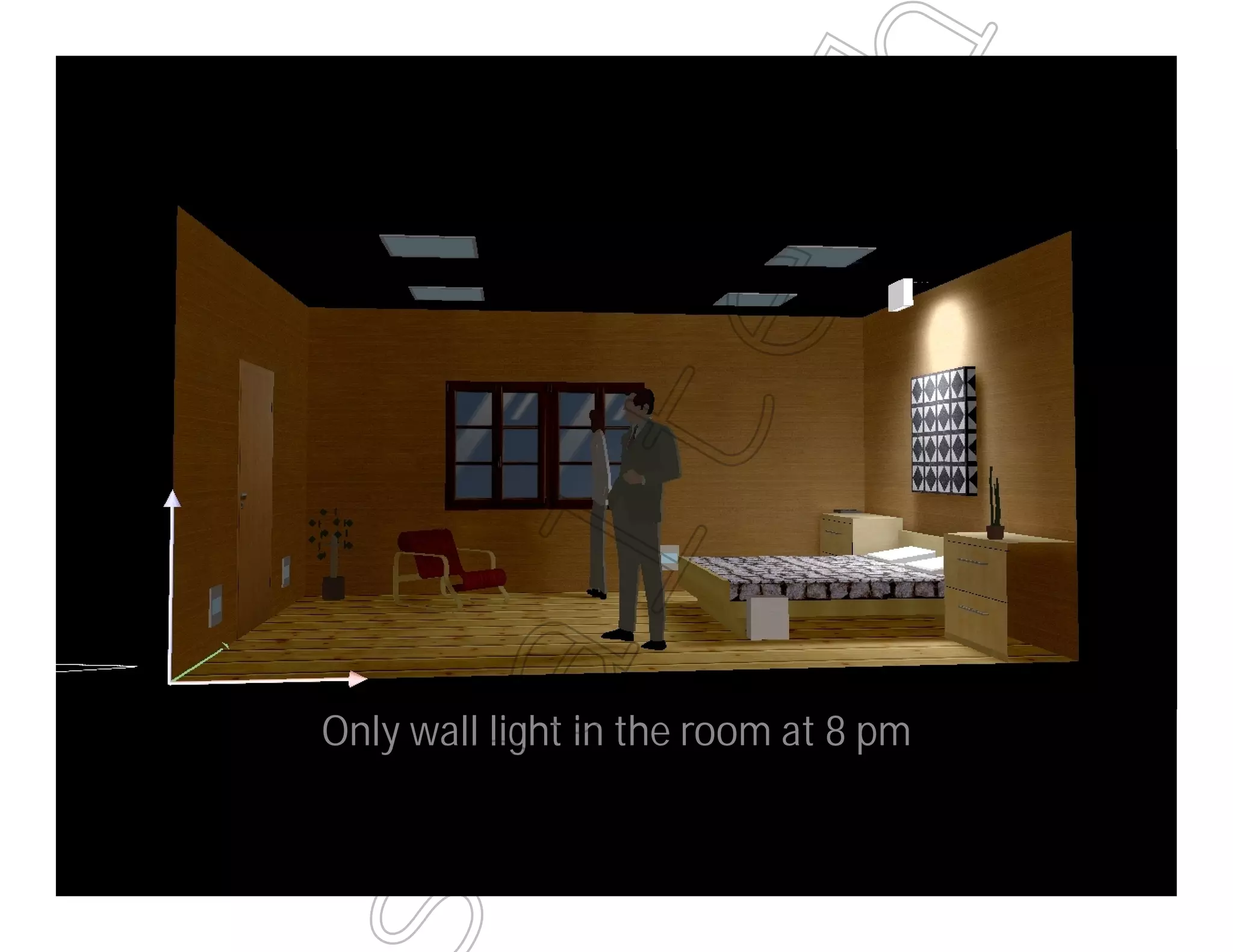 Only wall light in the room at 8 pm
ealtech