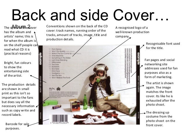 example cd cover presentation