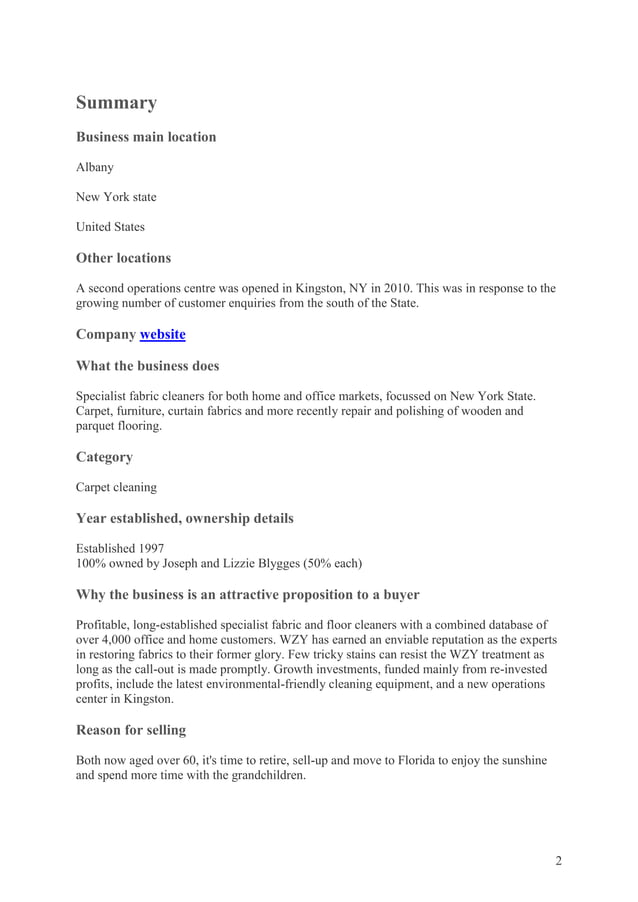 Sample Sales Memorandum Document