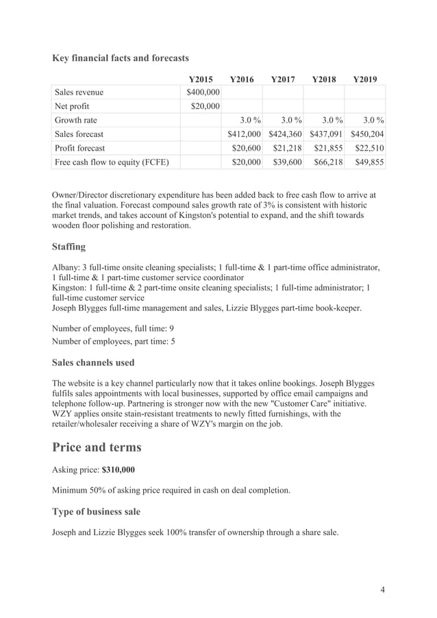 Sample Sales Memorandum Document
