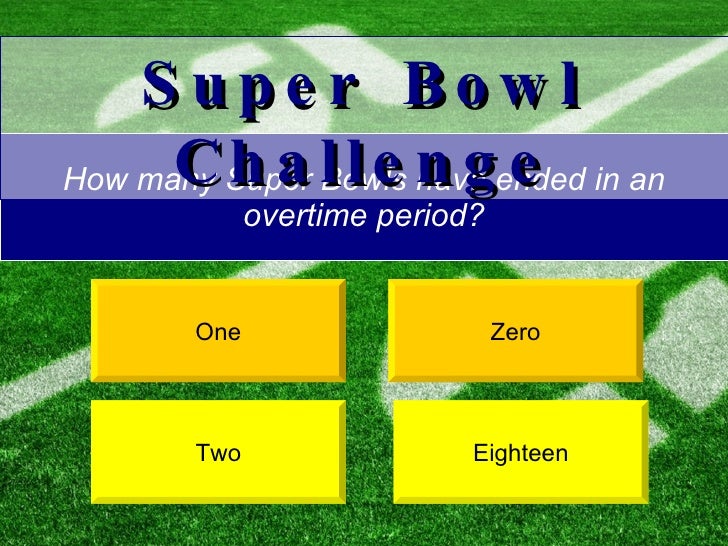 Super Bowl Trivia Game