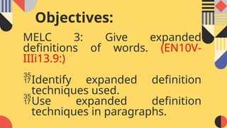 Effective Techniques for Expanding Word Definitions in Education | PPTX