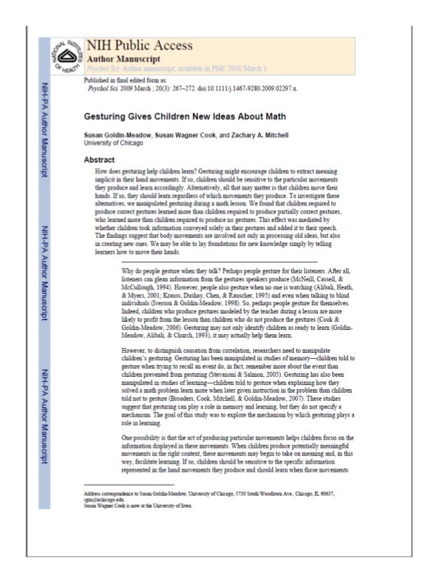 Summary examples picture