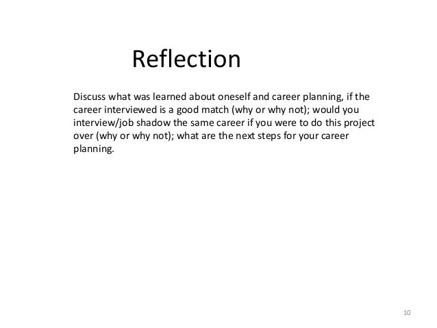 Example career portfolio