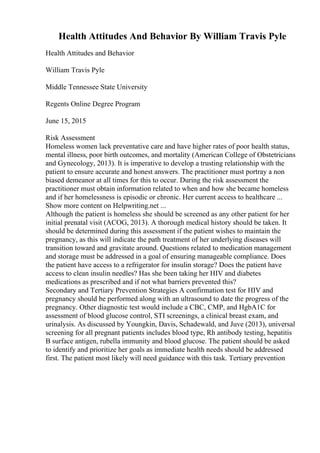 Travis Pyle Example Descriptive Essay | PDF