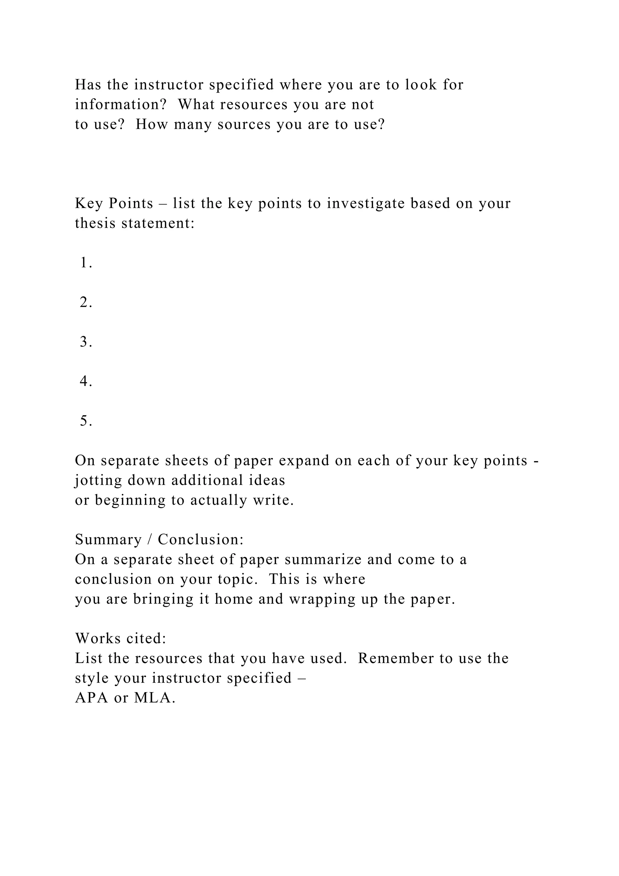 Example for Outlining a ResearchTerm Paper Before you .docx