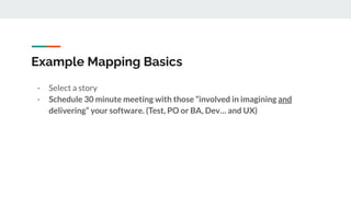 Example mapping workshop | PDF